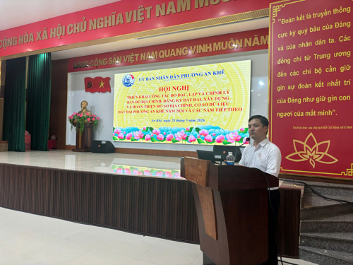 Đồng chí Ngô Ngọc Hậu – Chủ tịch UBND phường An Khê phát biểu khai mạc