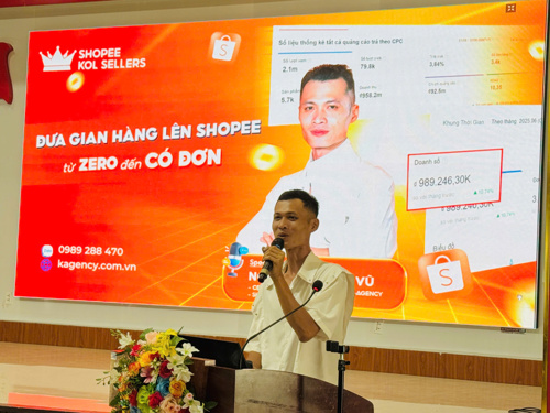Báo cáo viên hội nghị - Ông Nguyễn Quang Vũ - CEO & Founder Công ty TNHH K-Agency
