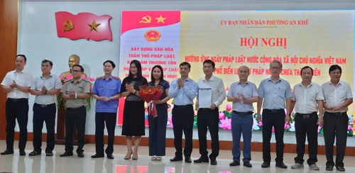 Ra mắt Hội đồng phối hợp phổ biến, giáo dục pháp luật phường An Khê