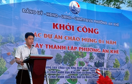Ông Nguyễn Thanh Hải – Giám đốc Công ty TNHH MTV Xây lắp và Thương mại Đăng Khoa cam kết bảo đảm hoàn thành công trình đúng tiến độ đã cam kết
