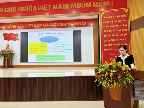 Đồng chí Nguyễn Thị Mỹ Linh, Chuyên viên Phòng Kinh tế, Hạ tầng và Đô thị phường An Khê